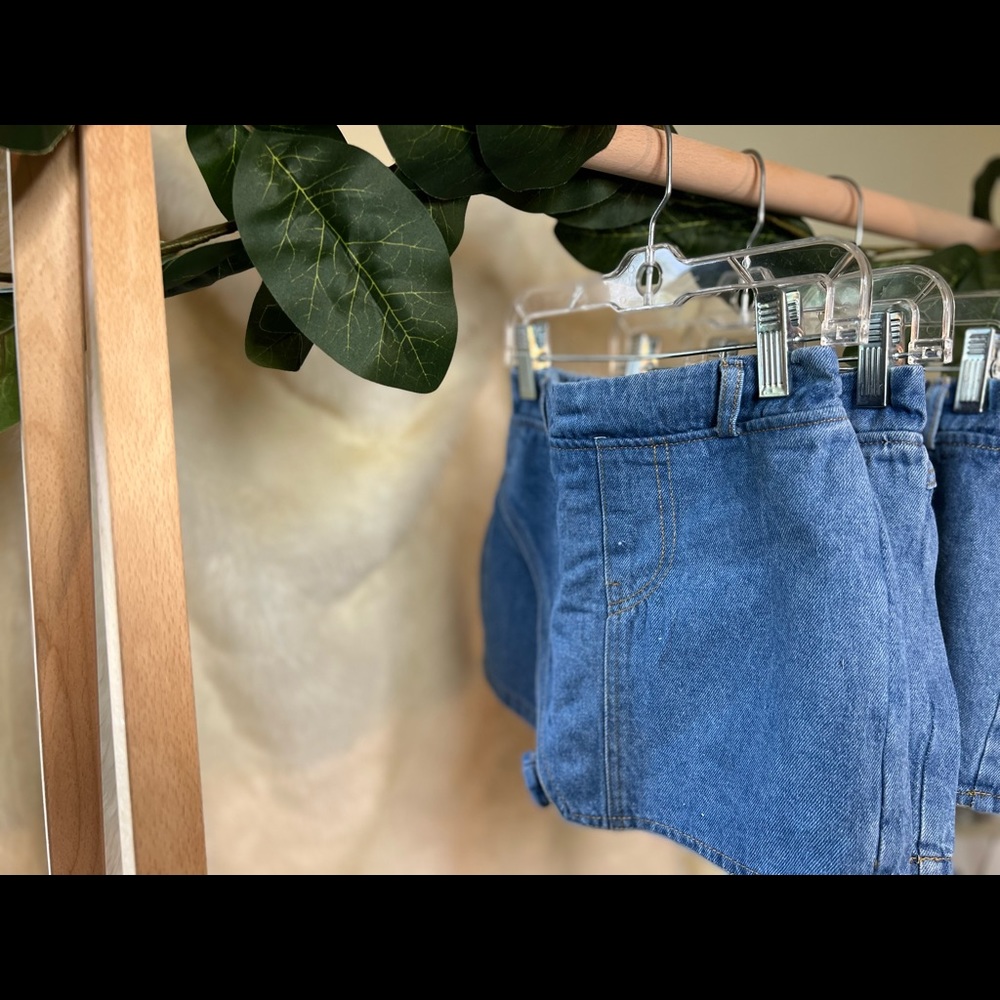 Denim Skort, - Picture 2 of 6